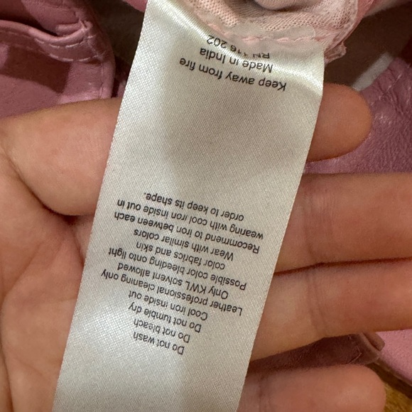 NWOT Zadig & Voltaire Pink Evron Leather Pants - Picture 5 of 5